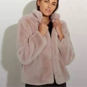 COPY - NWT Magaschoni Jacket Faux Fur Size XS Pale Lavender
